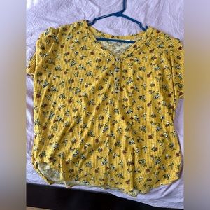 COPY - Liberty Love Yellow Floral Shirt- Large